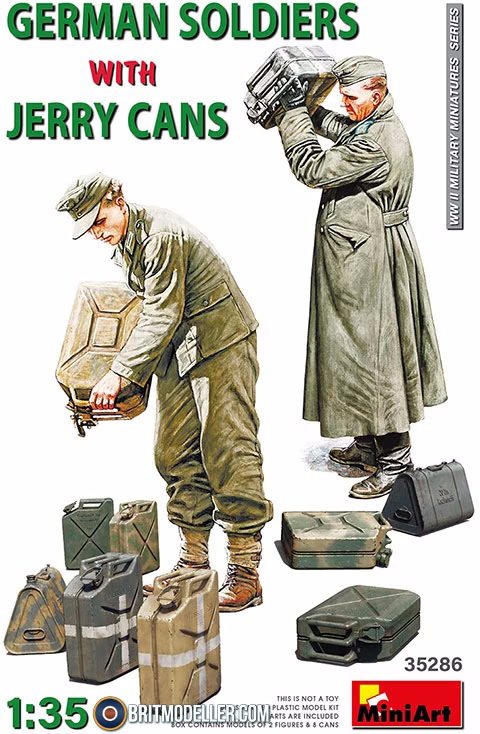 German Soldiers with Jerry Cans